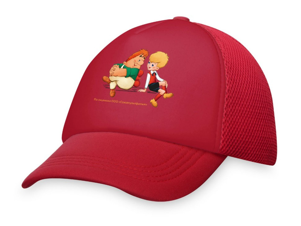 Бейсболка с сеткой Карлсон, красный/красный, фото 1