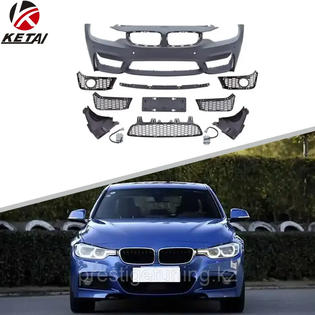 Передний бампер в сборе на BMW 3-серия (F30) 2011-18 дизайн M3