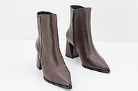 Стильные женские ботильоны "Paoletti" натуральная кожа коричневого цвета