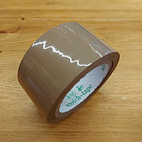 Коричневый Скотч "Scotch-Tape". Канцелярский. Упаковочная клейкая лента. 54 мм x 100 м. Цветной.