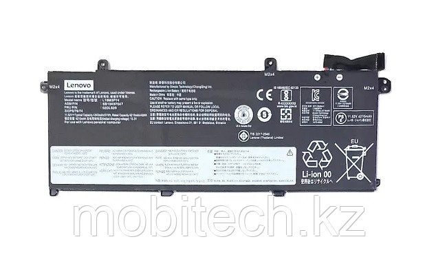 Аккумуляторы Lenovo L18C3P73 L18M4P74 11.55V 51Wh 4345mAh для ThinkPad P14S GEN 2 Lenovo ThinkPad T490 T490S, фото 1
