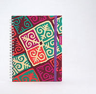 Блокнот DELUXE из серии TENGRI в твердой обложке на пружине Wire0 с Дизайном "Alasha"