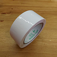 Белый Скотч "Scotch-Tape". Канцелярский. Упаковочная клейкая лента. 45 мм x 100 м.