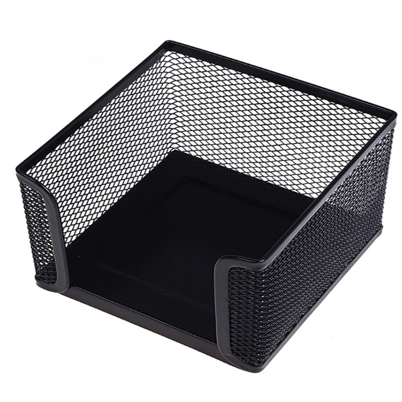 Подставка для бумажного блока BASY, 10х10х6 см, металлическая, черная, фото 1