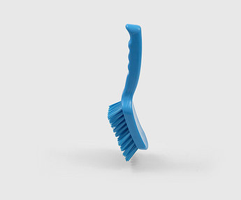 Жұмсақ қылшықтары бар қысқа тұтқалы щетка