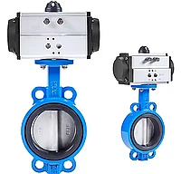 Дисковый клапан с пневмоприводом