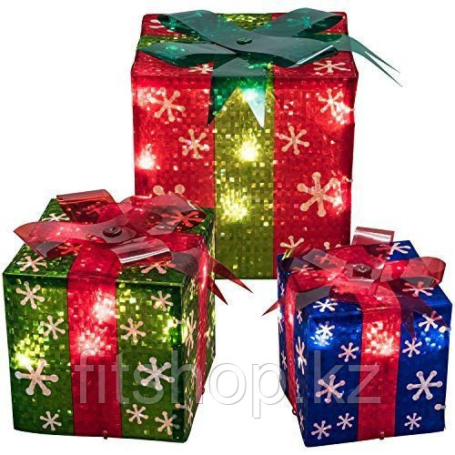 Новогодняя светодиодная фигура "Подарки"