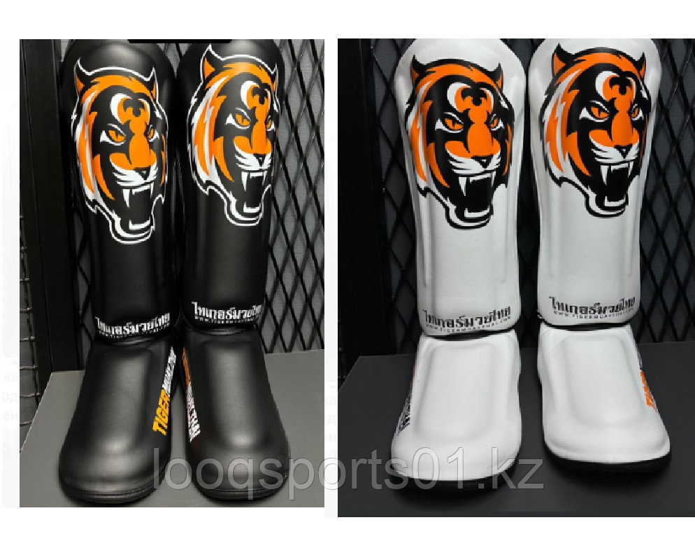 Щитки (футы) ММА TIGER для единоборства каратэ кикбоксинг, фото 1