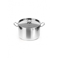 КАСТРЮЛЯ 11л нерж.тройное дно d=295 h=185, ИНДУКЦИЯ, LUXSTAHL