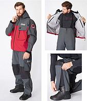 Костюм лодочный Alaskan Davidson серый/красный/чёрный р.XXXL