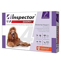 Капли на холку Inspector Quadro для собак 10 - 25 кг