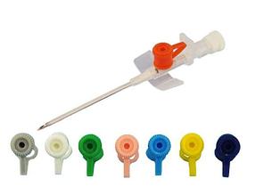 Катетер внутривенный 18 G с дополнительным портом и крылышками зеленый