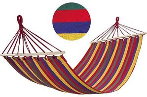 Гамак ECOS Ham-08 полотняный с дерев.планкой 200х100см