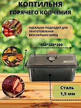 Коптильня двухъярусная 450х200х230 (1.5мм) в коробке