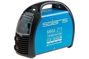 SOLARIS Инвертор сварочный SOLARIS MMA-211 (230В; 20-210 А; 70В; электроды диам. 1.6-4.0 мм; вес 3.9 кг)