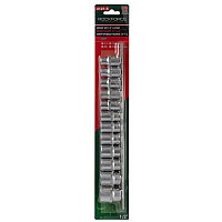 ROCKFORCE Набор головок 12 предметов 1/2" 6гр.(10-19,22,24мм), на планке 11627 RF-4121-5