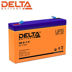 Аккумулятор Delta HR 6-7.2 (6V / 7.2 Ah | Длина, мм 151 | Ширина, мм 34 | Высота, мм 94 )