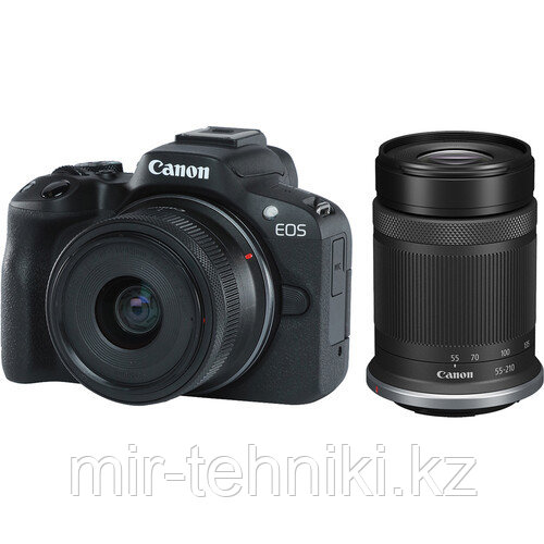 Фотоаппарат Canon EOS R50 Kit 18-45mm f4.5-6.3 IS STM + 55-210mm f5-7.1 IS STM