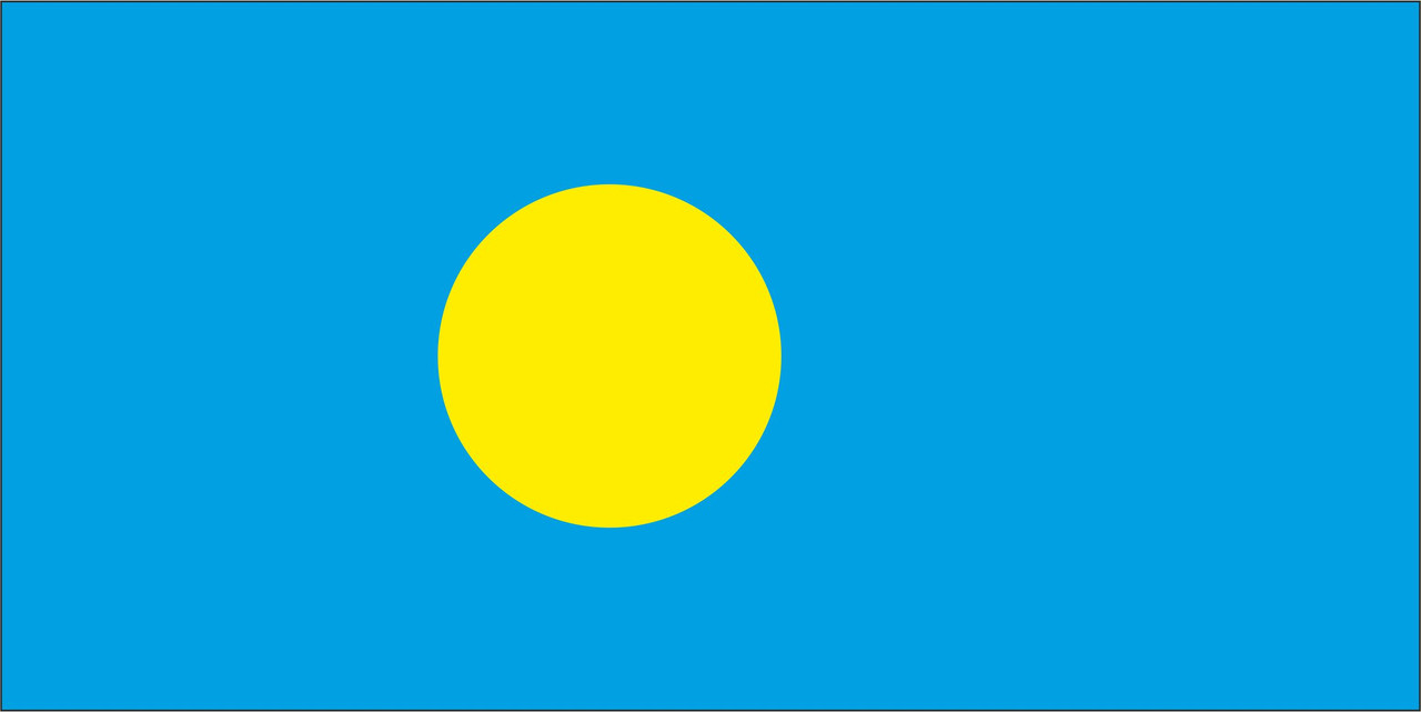 Флаг Палау 1 х 2 метра. - фото 1 - id-p15220459
