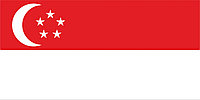 Флаг Сингапура 1 х 2 метра.