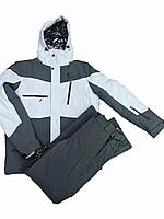 Лыжный зимний костюм Elfners 808, темно-серый/айвори