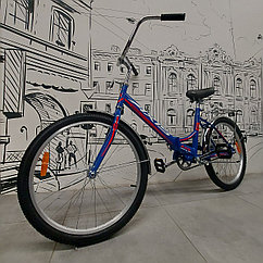 Складной Велосипед "Axis" 24" колеса. Дорожный. Городской. Как Аист. Синий. Односкоростной.