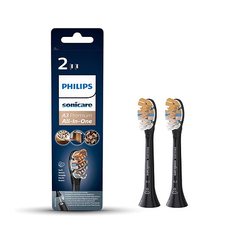 Стандартные насадки для звуковой зубной щетки Philips Sonicare Premium All-in-One HX9092/11 2шт, фото 1