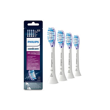 Стандартные насадки для звуковой зубной щетки Philips Sonicare Premium Plaque Defense HX9054/17 4шт, фото 1