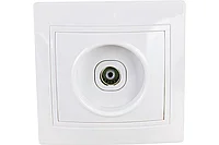 Розетка телевизионная TV 1-м СП Кварта РТВ10-КБ IP20 бел. IEK EAK10-K01-DM