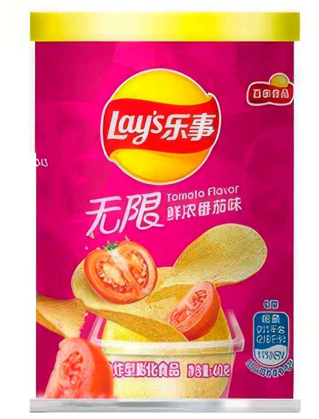 Чипсы LAY'S  со вкусом ТОМАТА 40 гр (24шт в упак) Тайланд