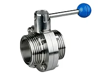 Затвор дисковый (бабочка) Aisi 304,соединение под приварку 20 (23мм)