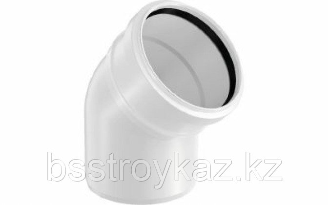 UPONOR DECIBEL ОТВОД КАНАЛИЗАЦИОННЫЙ ОДНОРАСТРУБНЫЙ Д.50ММ 45ГР ПП БЕЛЫЙ '1У