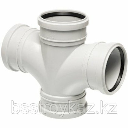 UPONOR DECIBEL КРЕСТОВИНА КАНАЛИЗАЦИОННАЯ РАСТРУБНАЯ Д.110/110ММ 88,5ГР. БЕЛАЯ '1У