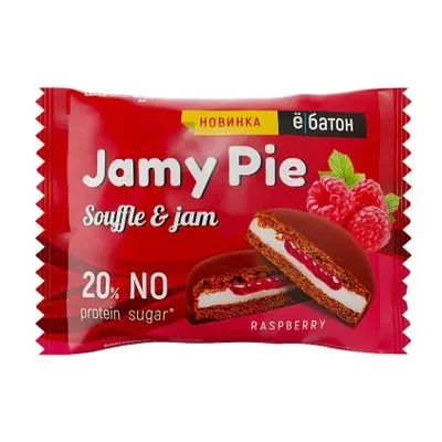Печенье JAMY PIE SOUFFLE AND JAM 60 г вкус малина, фото 1