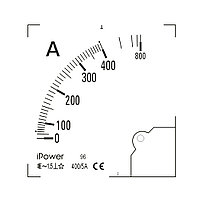 Шкала для амперметра iPower 400/5