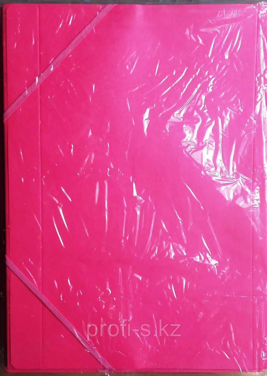 Папка картонная на резинке, цветная, фото 1