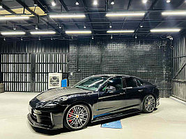 Карбоновый обвес для Porsche Panamera 976 Панамера Капот Губа переднего бампера Боковые юбки Спойлер