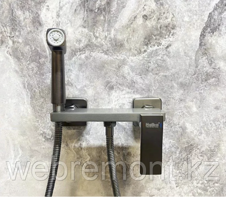 Смеситель с гигиеническим душем HAIBA HB5517-3 Графит, фото 1