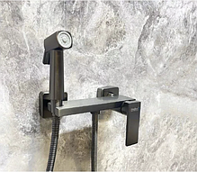 Смеситель с гигиеническим душем HAIBA HB5517-3 Графит, фото 5