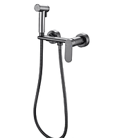 Смеситель с гигиеническим душем HAIBA HB5516-3 Оружейная сталь