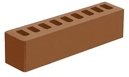 Кирпич облицовочный "Терракотовый" М150 0.5НФ Россия