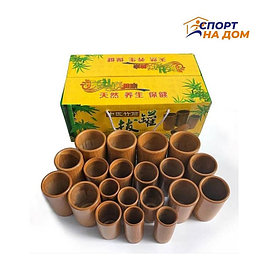 Набор из 20 банок для массажа из бамбука