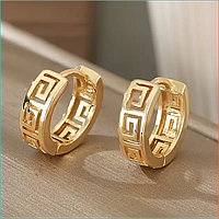 Серьги "Versace Shot" (Gold)