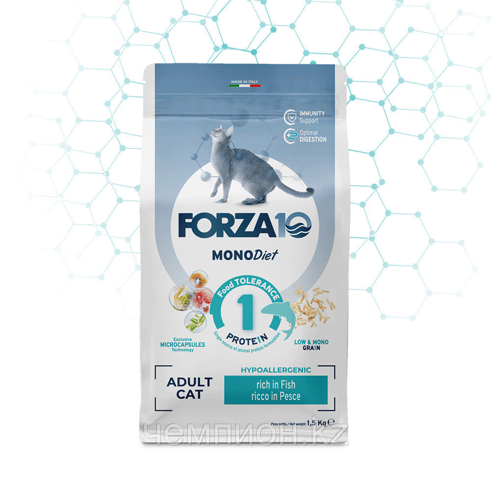 11823 Forza10 Regular Diet, Форца10 диетический корм для кошек из рыбы, уп 1,5кг.