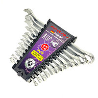 FORCE PRO Набор ключей 12 предметов (6,7,8,9,10,11,12,13,14,17,19,22мм) в пластиковом держателе FP023 FP 12