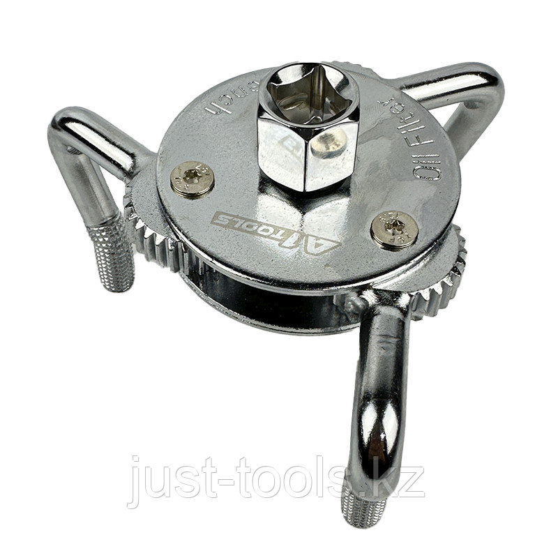 A1 Tools Съемник масляного фильтра ''краб'' прямой 1/2''(Ǿ 70-120мм), в комплекте переходник-адаптер 3/8"