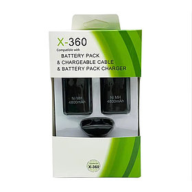 Зарядное устройство +аккумуляторные батареи для беспроводного геймпада (Xbox 360)