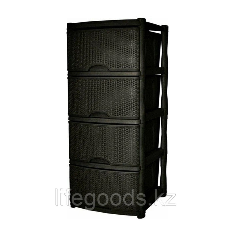 Комод Keeplex Rattan 48х41х95см KL377312011 (темный каштан)
