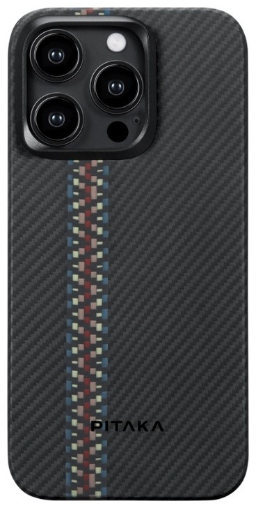 Чехол Pitaka для Apple iPhone 15 Pro Max черный