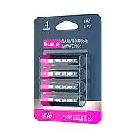 Элемент питания LR6 AA Olmio Alkaline LR6 - 4штуки в упаковке 42882